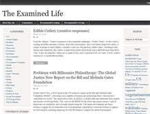 Tablet Screenshot of examined-life.info